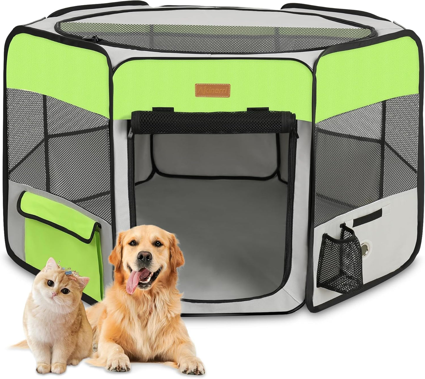 Portable Dog Playpen - Versatile Foldable Pet Tent for Cats, Puppies, Rabbits & Chickens - Ideal for Indoor/Outdoor Travel & Camping