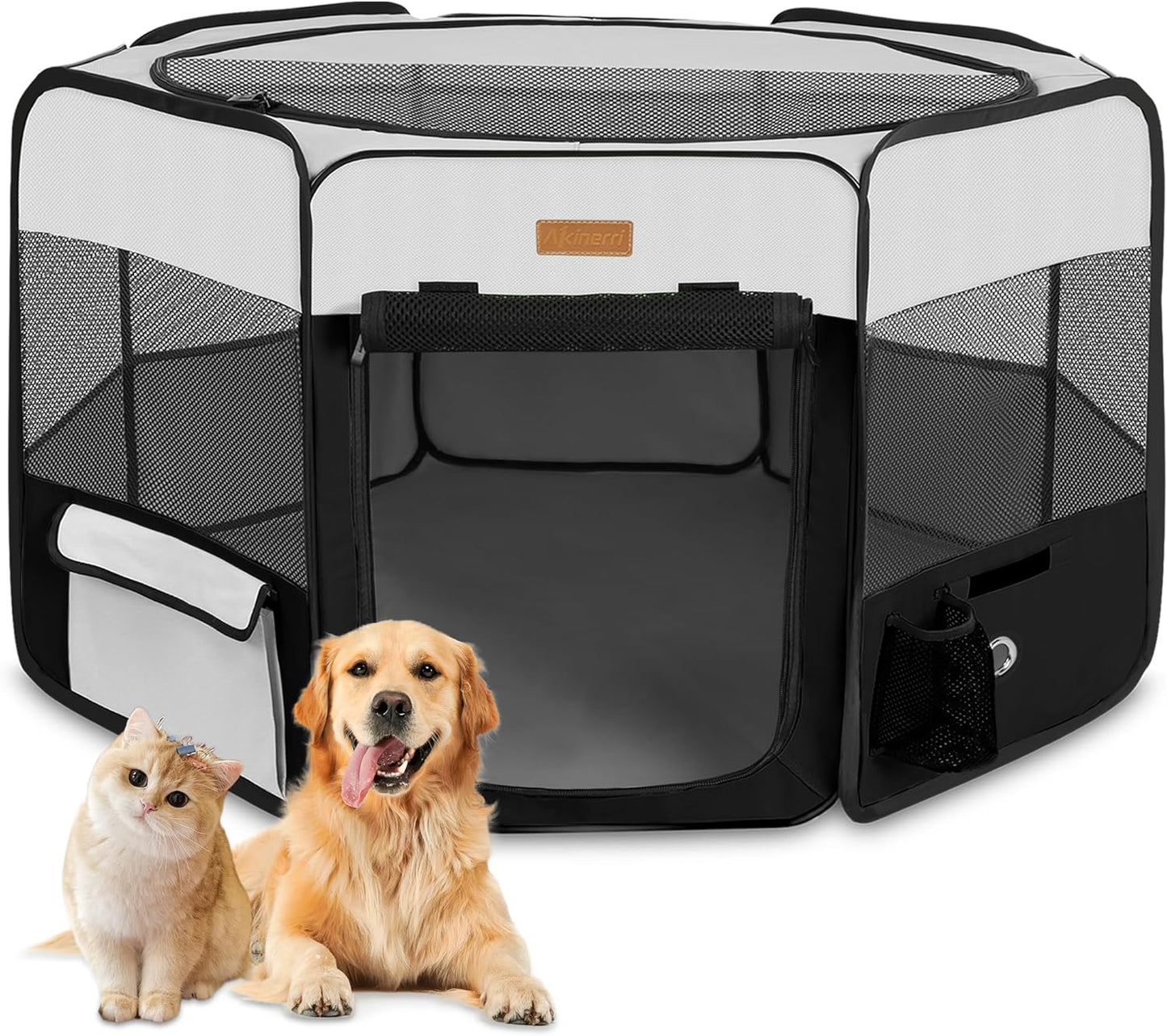 Portable Dog Playpen - Versatile Foldable Pet Tent for Cats, Puppies, Rabbits & Chickens - Ideal for Indoor/Outdoor Travel & Camping