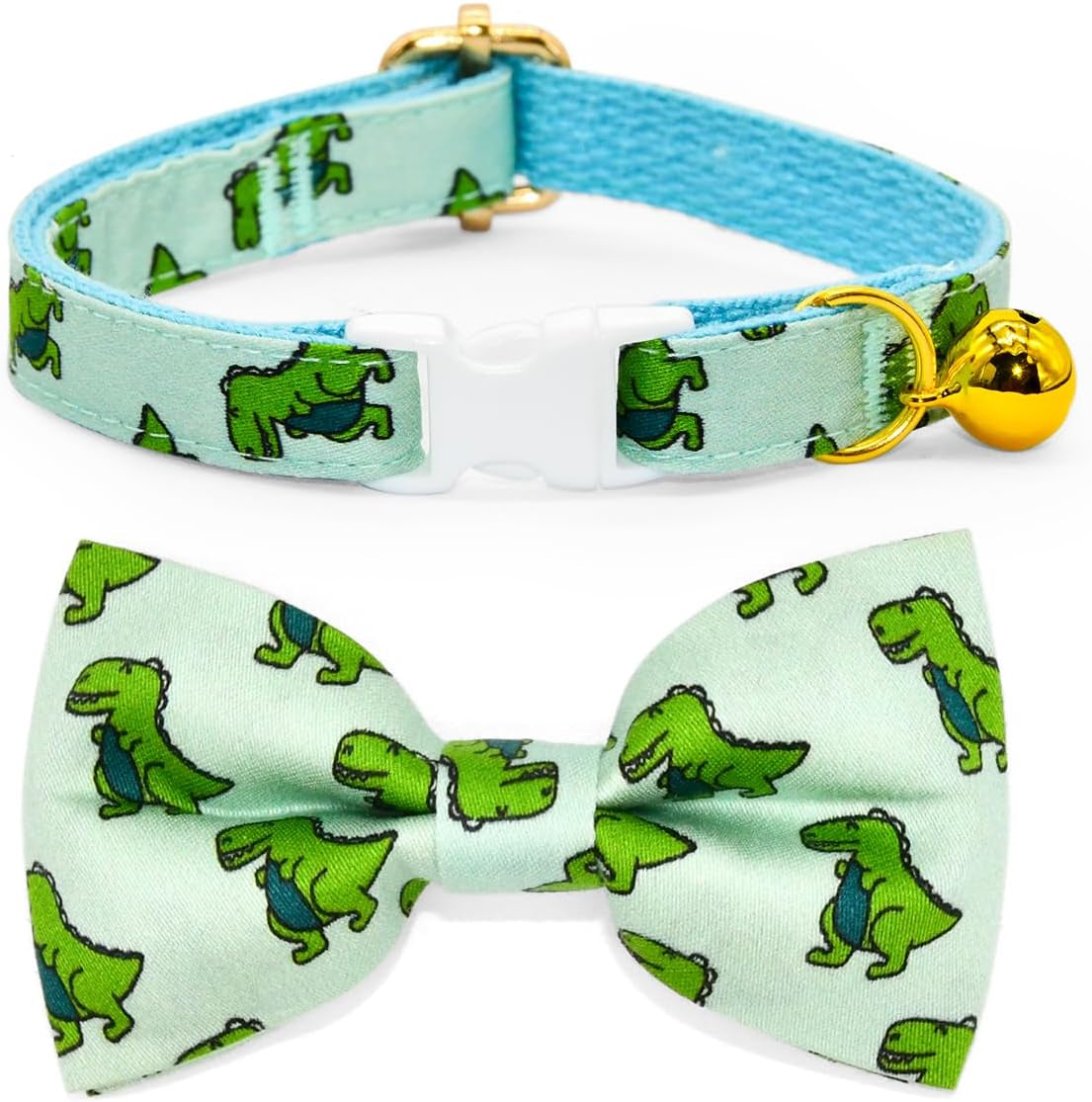 Charming Sushi Cat Collar Bow Set - Breakaway Safety Collar & Bowtie for Kittens - Perfect for Weddings & Birthdays!