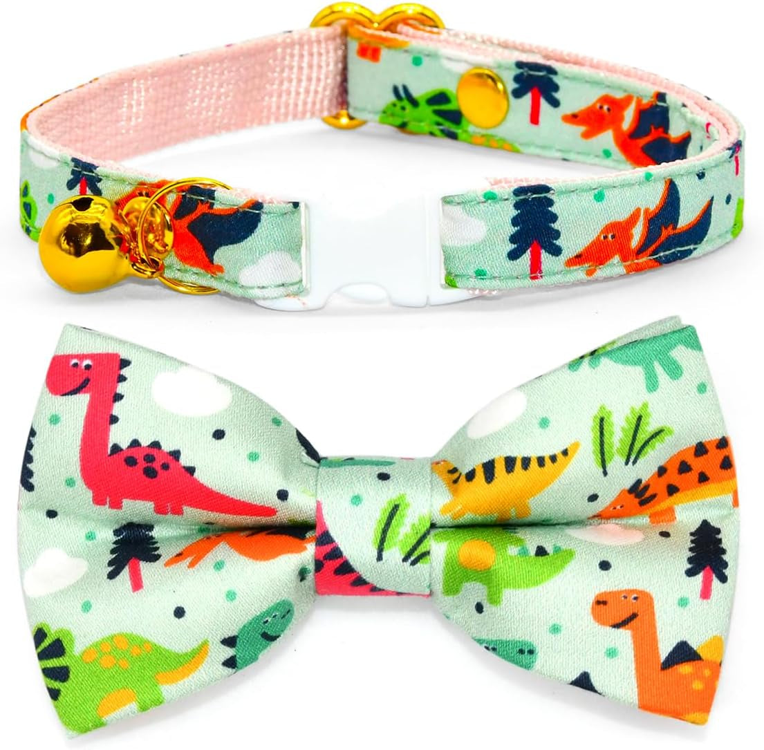 Charming Sushi Cat Collar Bow Set - Breakaway Safety Collar & Bowtie for Kittens - Perfect for Weddings & Birthdays!