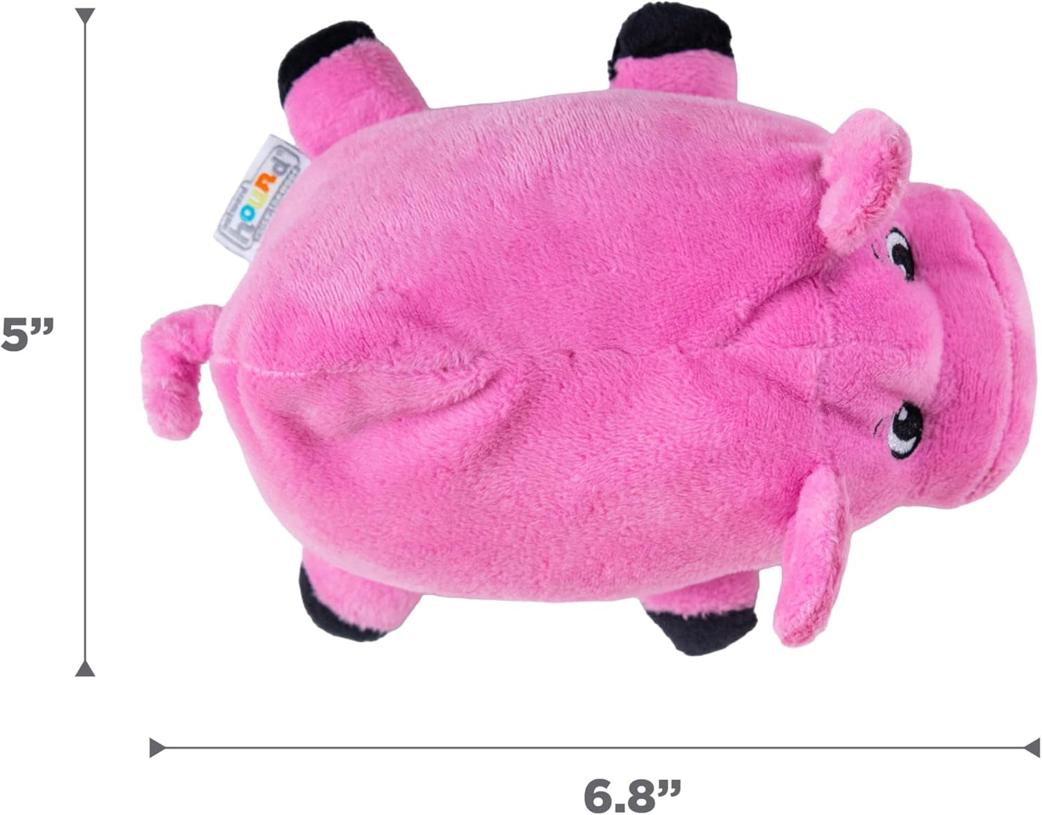 Exciting Fattiez Squeaky Pig Plush Toy - Perfect Playmate for Small Dogs!