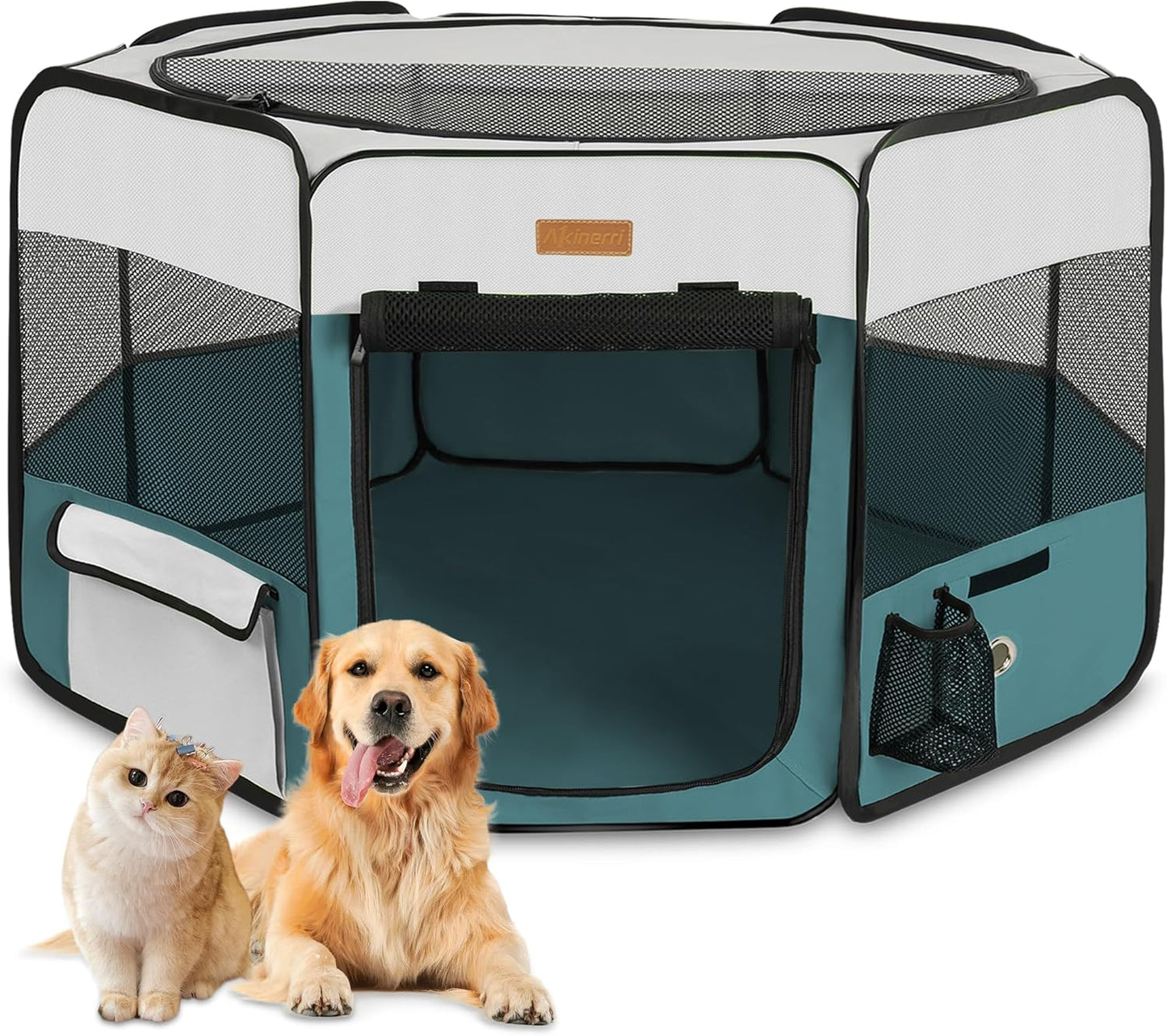 Portable Dog Playpen - Versatile Foldable Pet Tent for Cats, Puppies, Rabbits & Chickens - Ideal for Indoor/Outdoor Travel & Camping