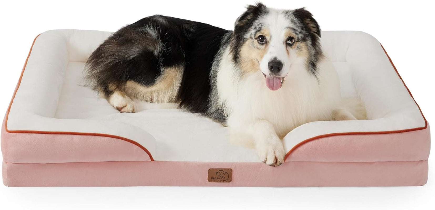 Orthopedic Dog Beds Large Sized Dog - Washable Large Dog Cat Bed Waterproof, Comfort Dogs Couch Sofa with Washable Removable Cover, Pet Bed with Nonskid Bottom, Grey, 35"