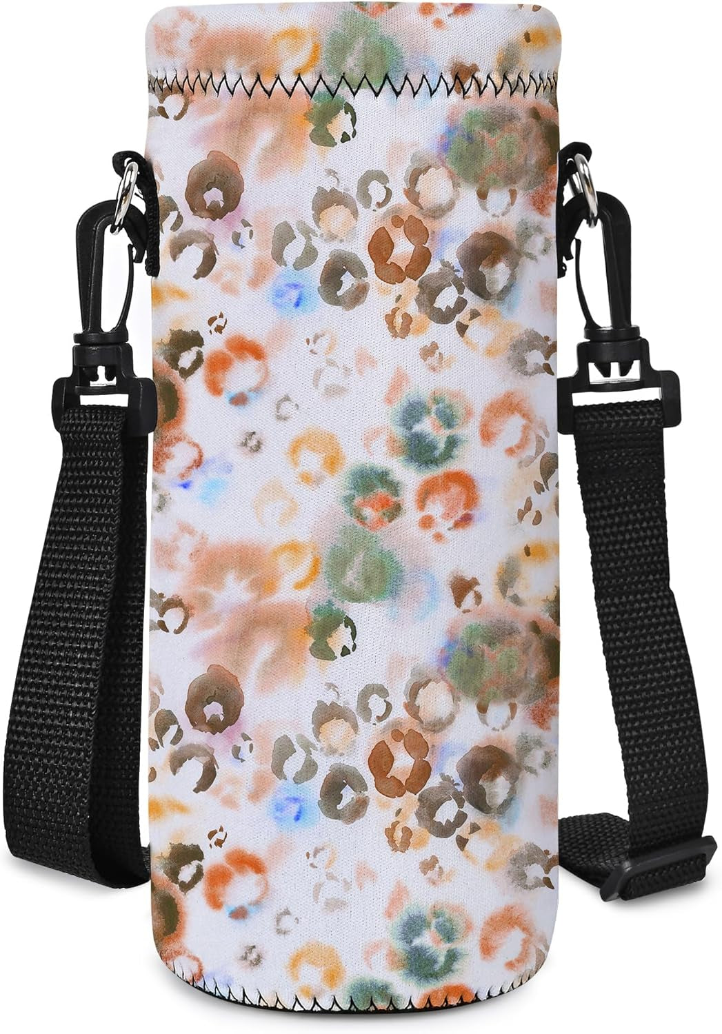 Insulated Water Bottle Sling Bag - Stylish Neoprene Crossbody Carrier for 500ml/17oz Bottles with Adjustable Shoulder Strap for Men & Women