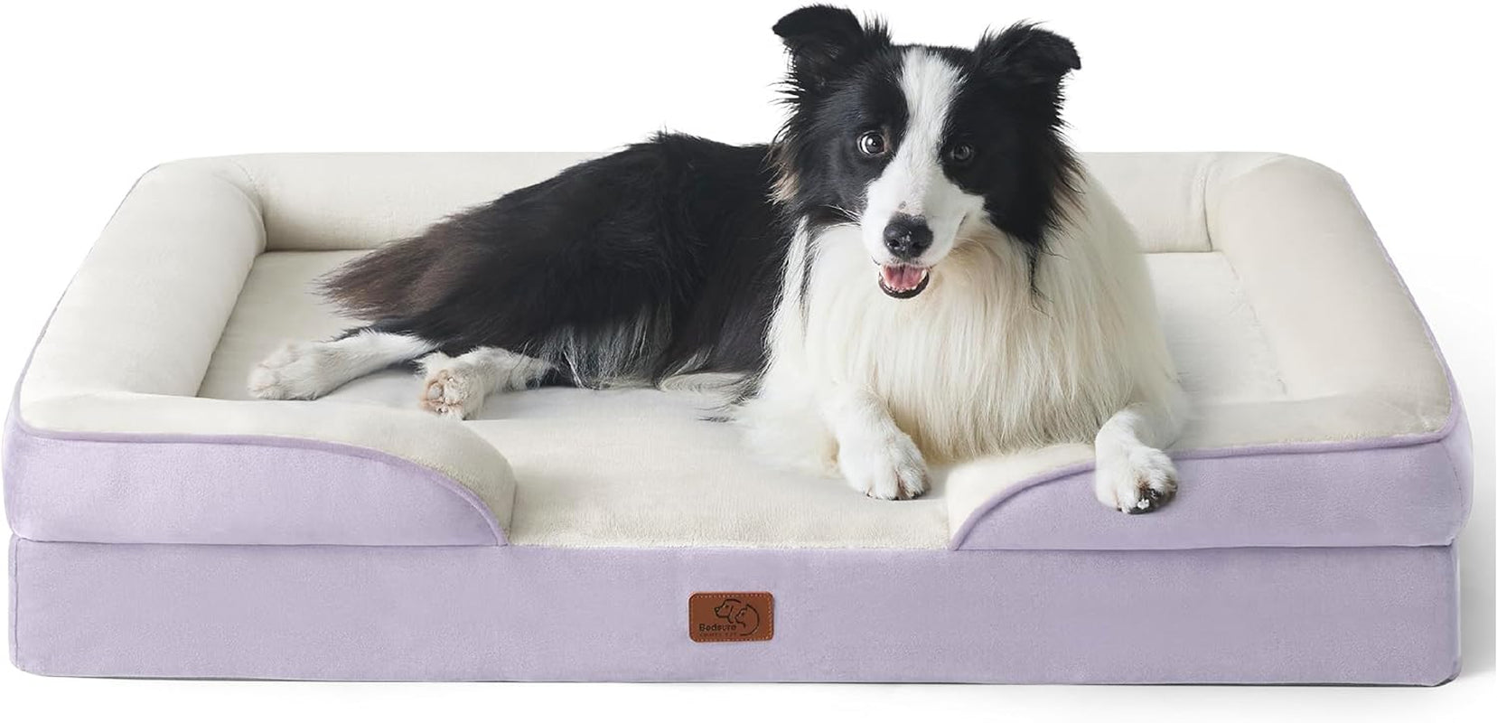 Orthopedic Dog Beds Large Sized Dog - Washable Large Dog Cat Bed Waterproof, Comfort Dogs Couch Sofa with Washable Removable Cover, Pet Bed with Nonskid Bottom, Grey, 35"