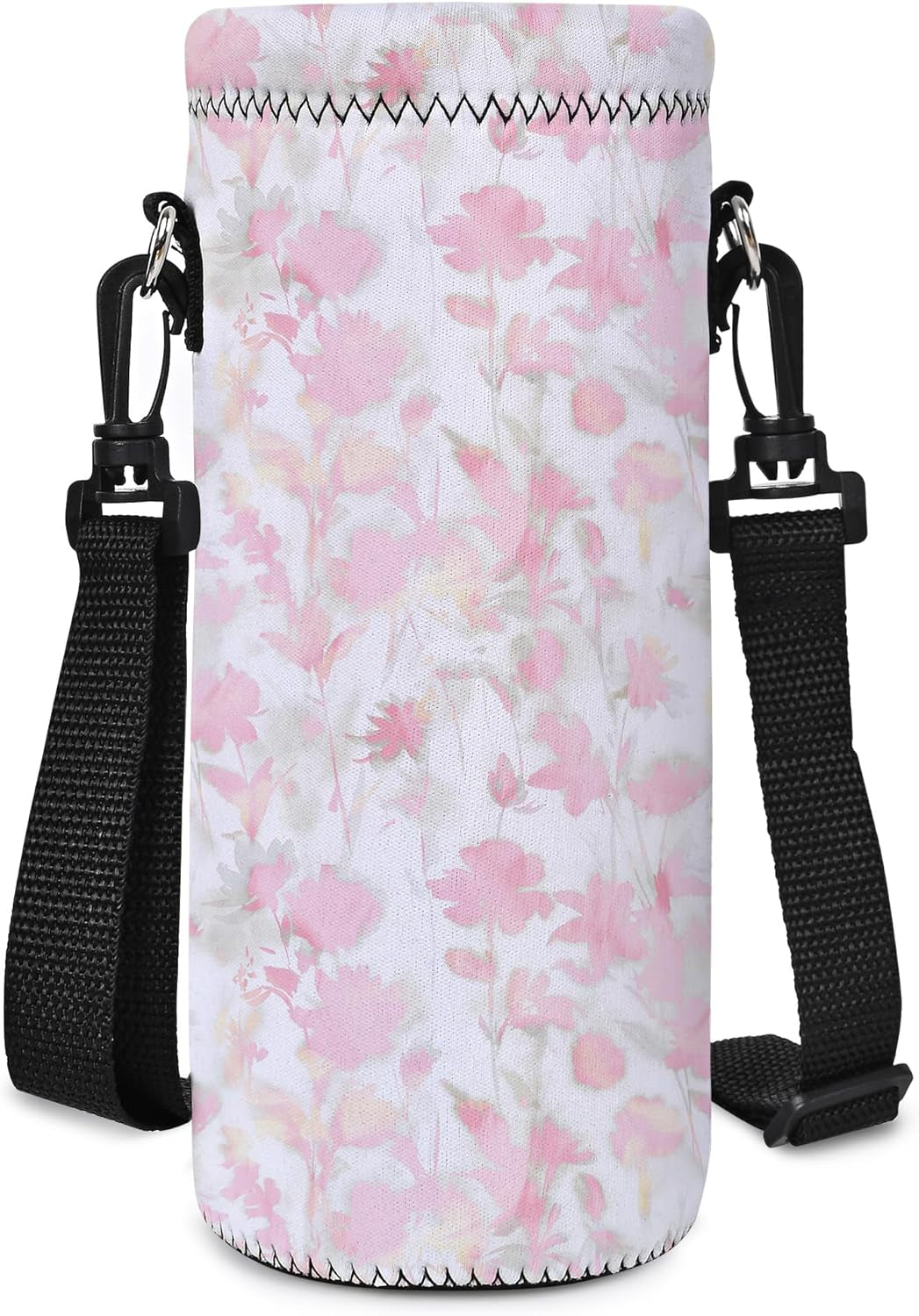 Insulated Water Bottle Sling Bag - Stylish Neoprene Crossbody Carrier for 500ml/17oz Bottles with Adjustable Shoulder Strap for Men & Women