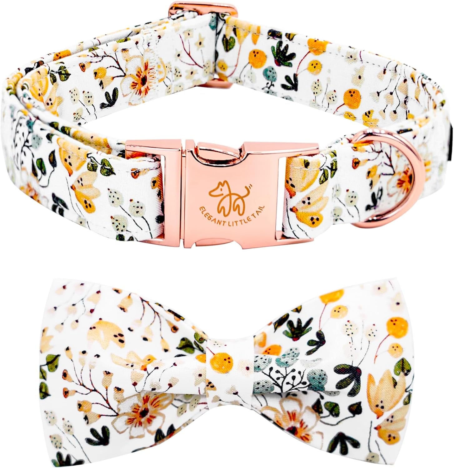 Chic Holiday Bowtie Dog Collar - Adjustable, Comfortable Pet Accessory for Small to Large Dogs