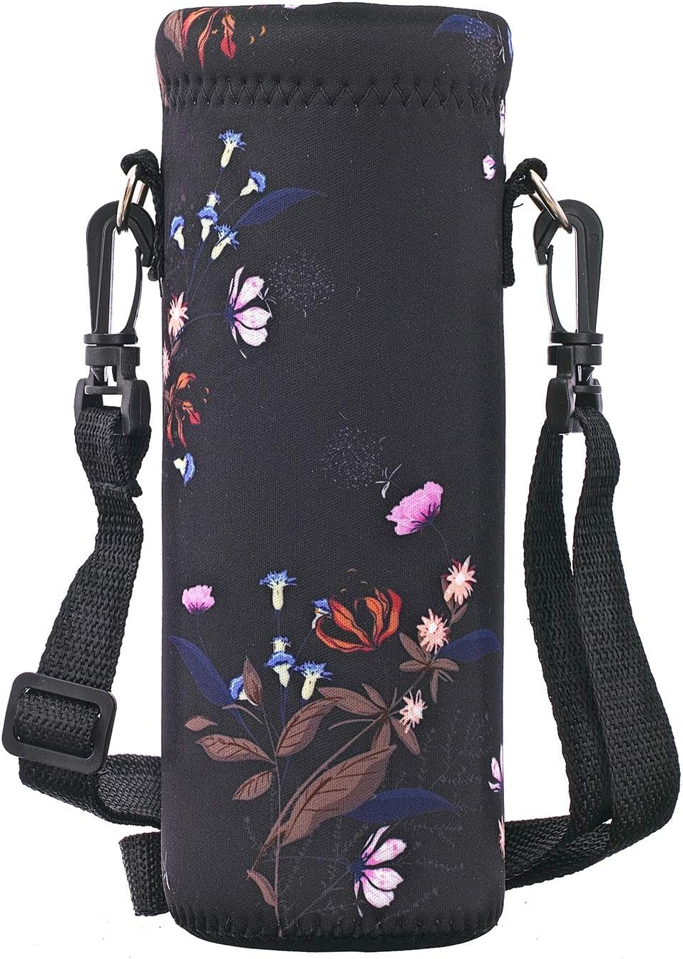 Insulated Water Bottle Sling Bag - Stylish Neoprene Crossbody Carrier for 500ml/17oz Bottles with Adjustable Shoulder Strap for Men & Women