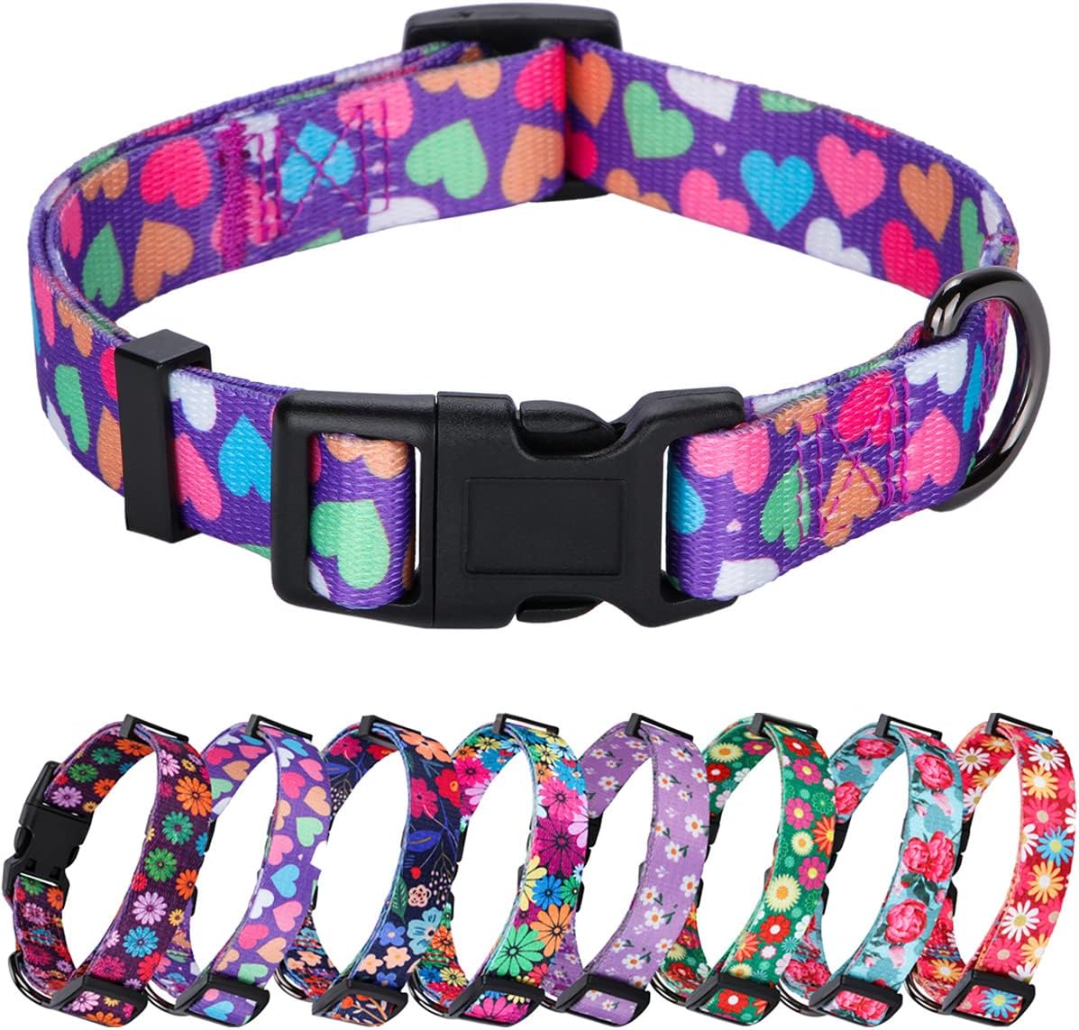 Elevate Your Dog's Style with the Chic Floral Adjustable Collar - Perfect for Medium Breeds!