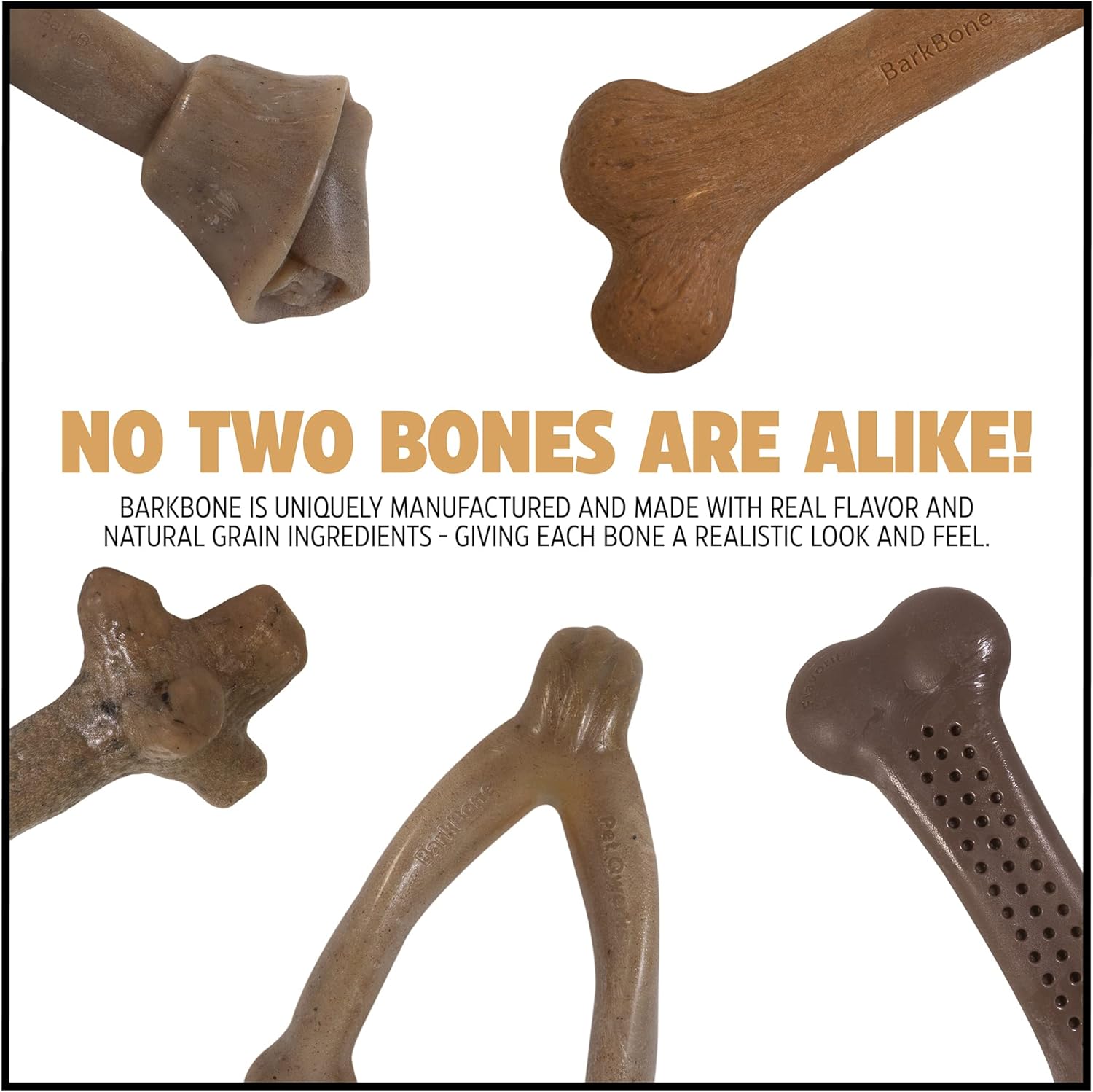Dino Bacon Bone Chew Toy - The Ultimate Tough Nylon Bone for Aggressive Chewers - 11 Inches of Fun!