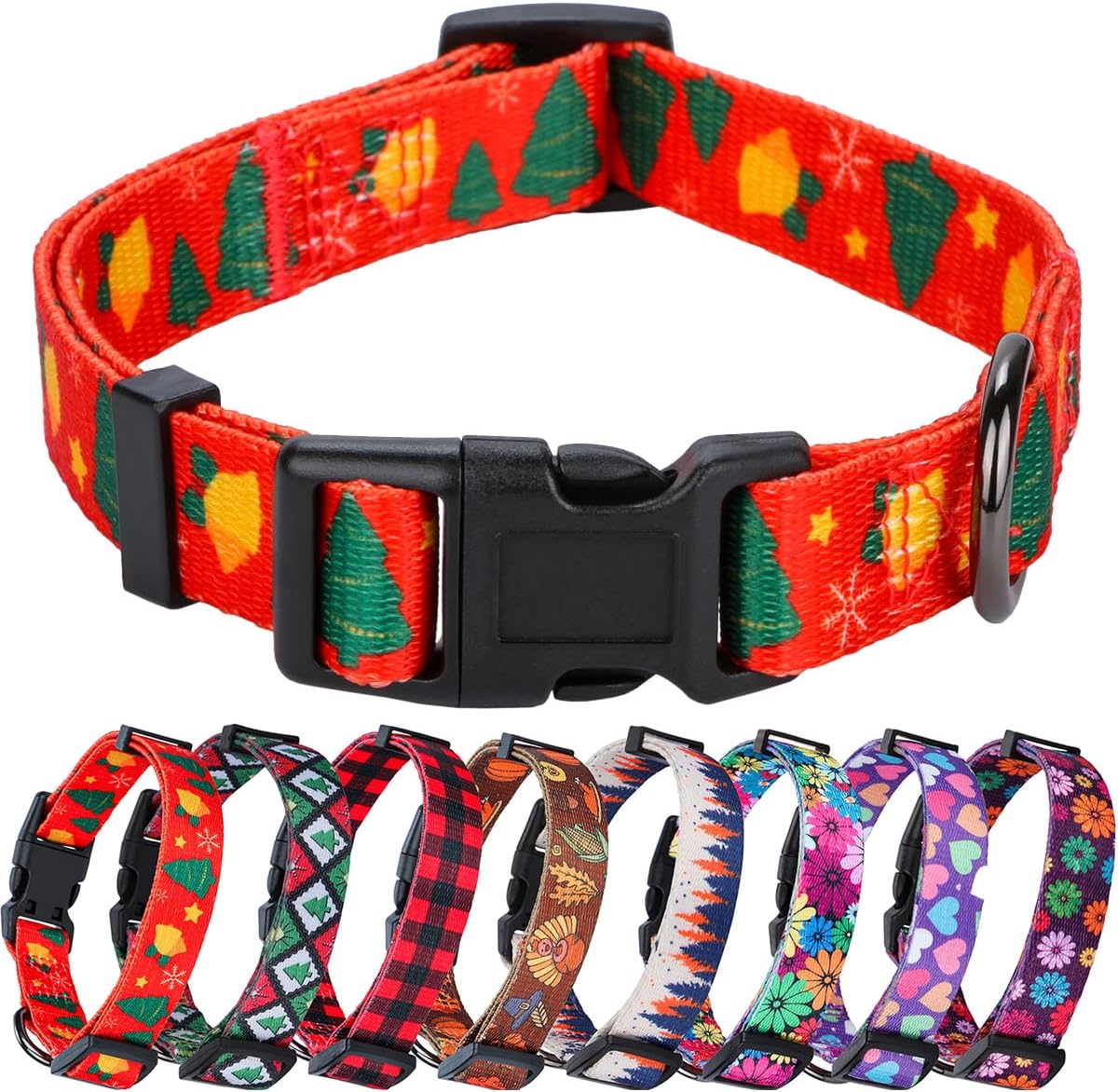 Elevate Your Dog's Style with the Chic Floral Adjustable Collar - Perfect for Medium Breeds!