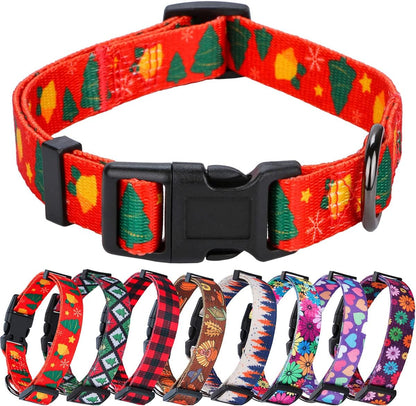 Elevate Your Dog's Style with the Chic Floral Adjustable Collar - Perfect for Medium Breeds!