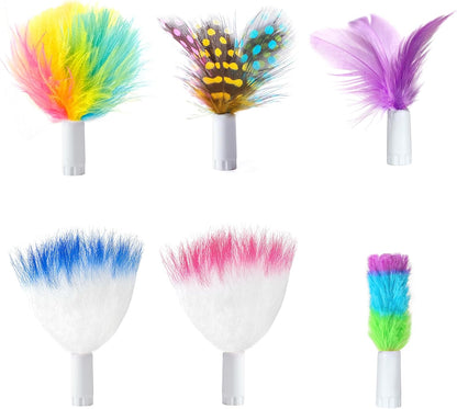 Exciting 2-in-1 Interactive Cat Laser Toy - Automatic Feather Game for Endless Indoor Fun with USB Rechargeable Smart Sensor