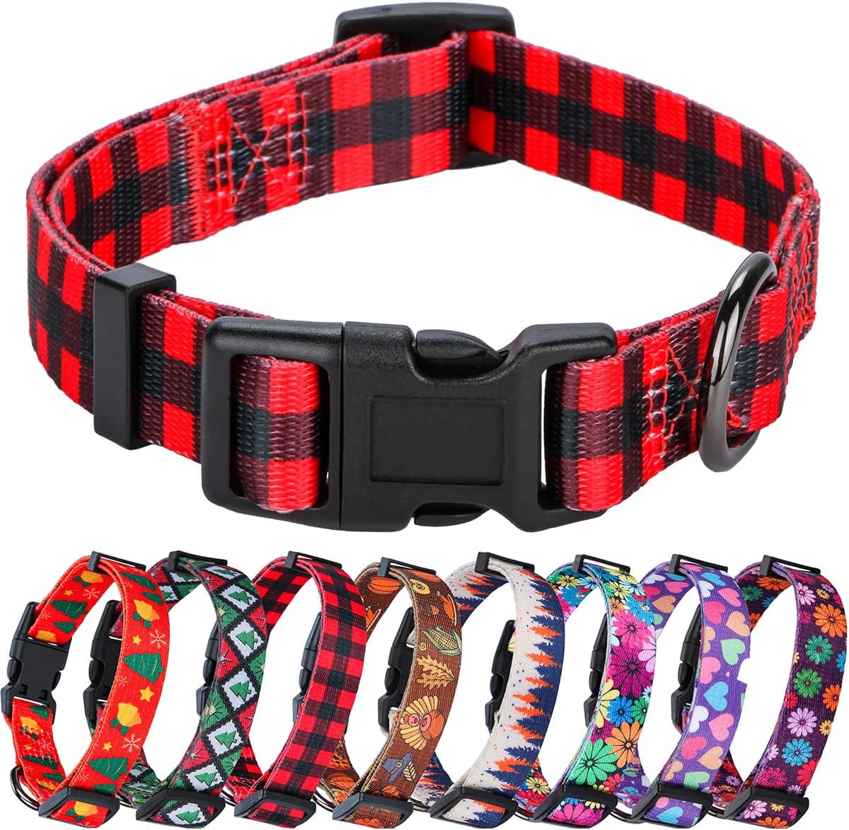 Elevate Your Dog's Style with the Chic Floral Adjustable Collar - Perfect for Medium Breeds!