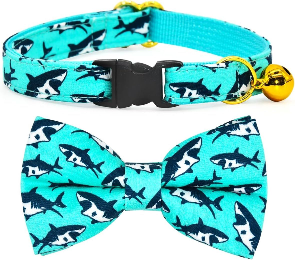 Charming Sushi Cat Collar Bow Set - Breakaway Safety Collar & Bowtie for Kittens - Perfect for Weddings & Birthdays!