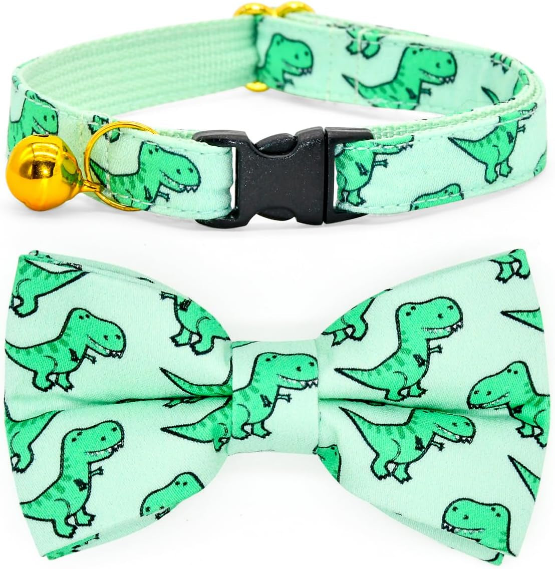 Charming Sushi Cat Collar Bow Set - Breakaway Safety Collar & Bowtie for Kittens - Perfect for Weddings & Birthdays!