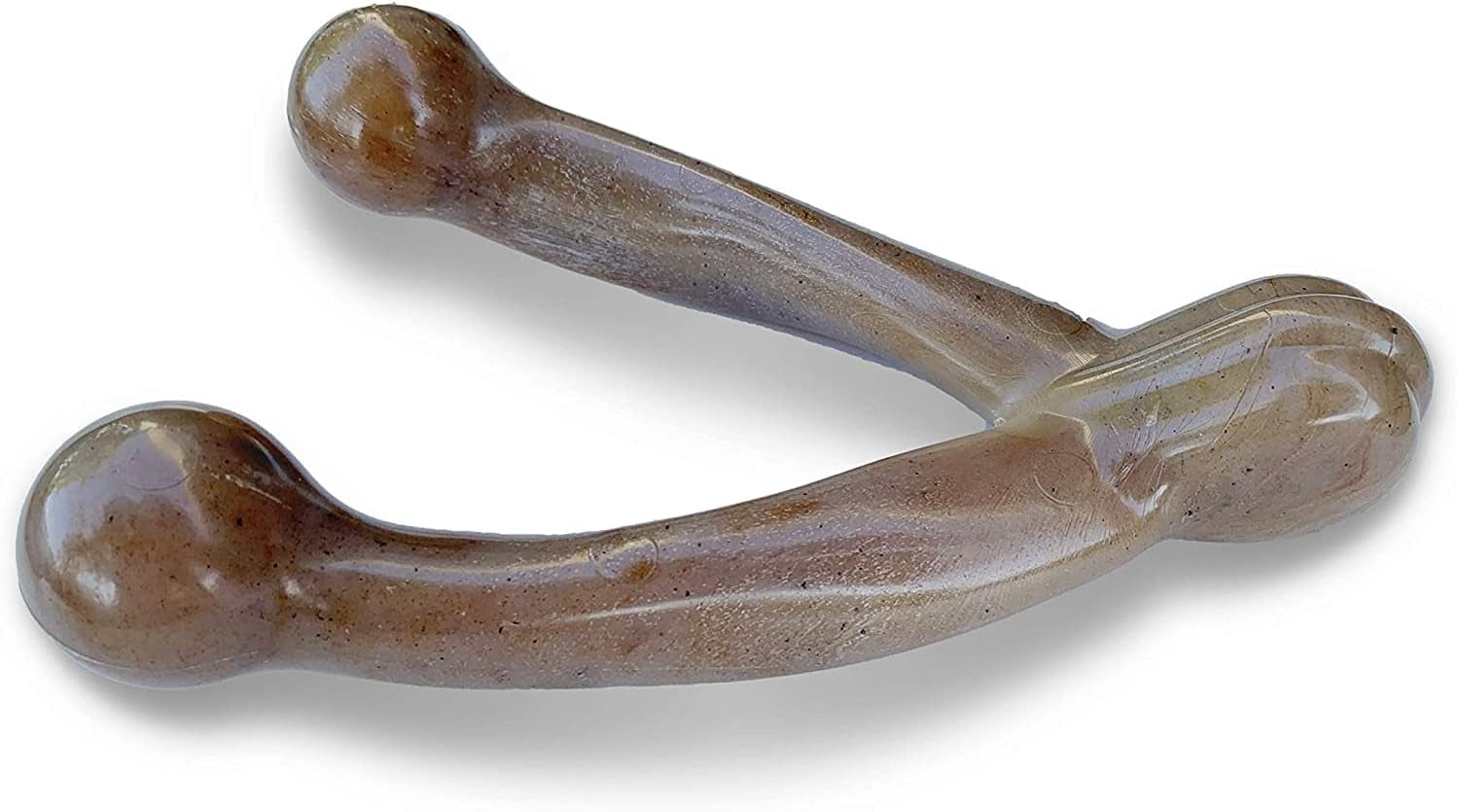 Wishbone Barkbone - Durable Nylon Chew Toy for Aggressive Chewers - Irresistible Peanut Butter Flavor - 5.38
