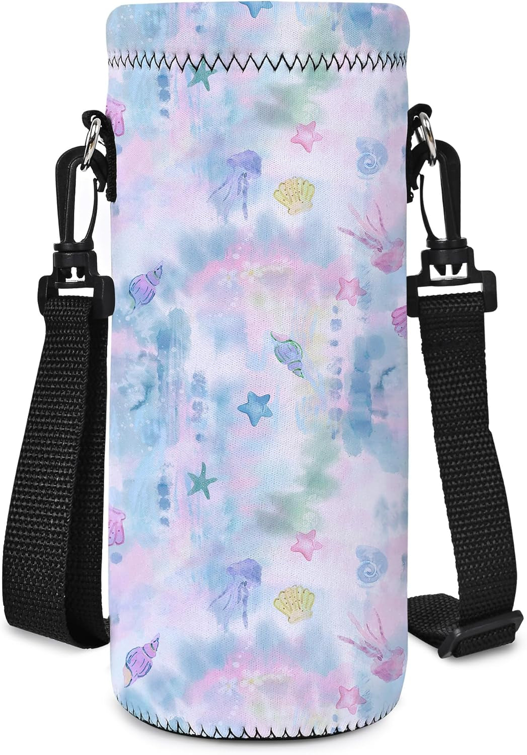 Insulated Water Bottle Sling Bag - Stylish Neoprene Crossbody Carrier for 500ml/17oz Bottles with Adjustable Shoulder Strap for Men & Women