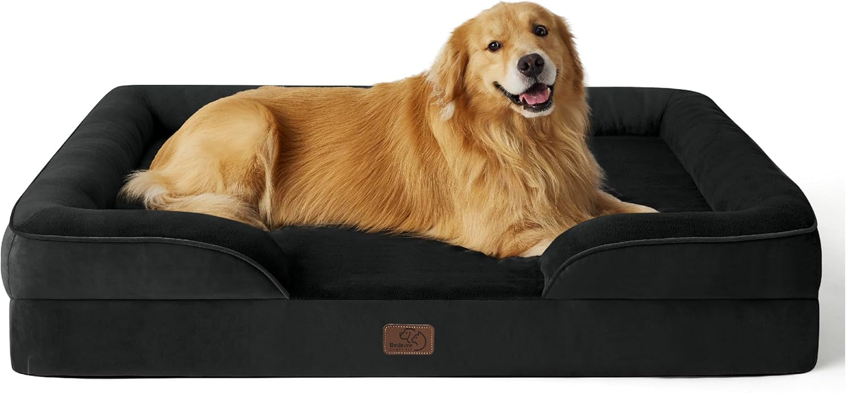 Orthopedic Dog Beds Large Sized Dog - Washable Large Dog Cat Bed Waterproof, Comfort Dogs Couch Sofa with Washable Removable Cover, Pet Bed with Nonskid Bottom, Grey, 35"