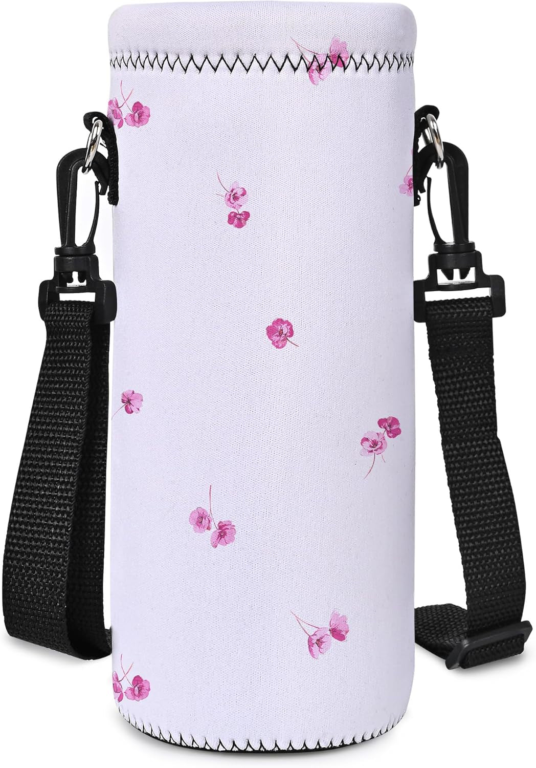 Insulated Water Bottle Sling Bag - Stylish Neoprene Crossbody Carrier for 500ml/17oz Bottles with Adjustable Shoulder Strap for Men & Women