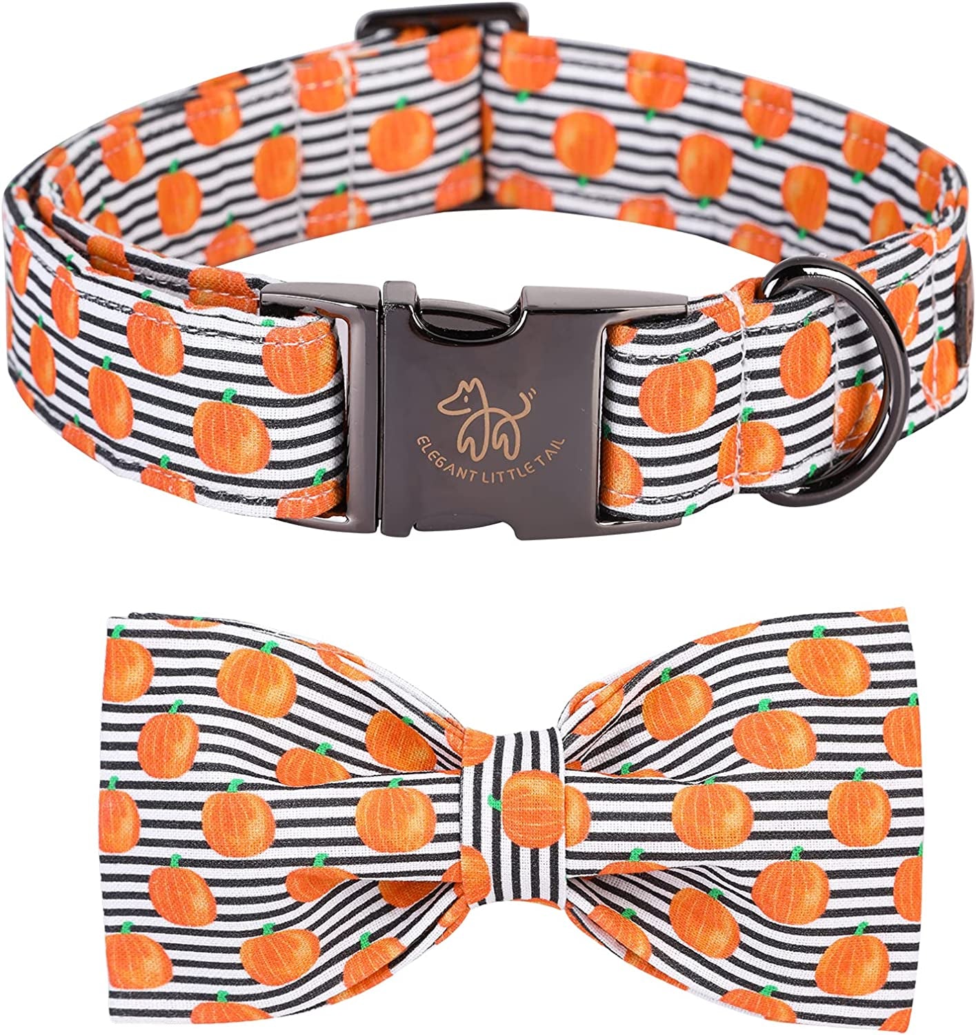 Chic Holiday Bowtie Dog Collar - Adjustable, Comfortable Pet Accessory for Small to Large Dogs