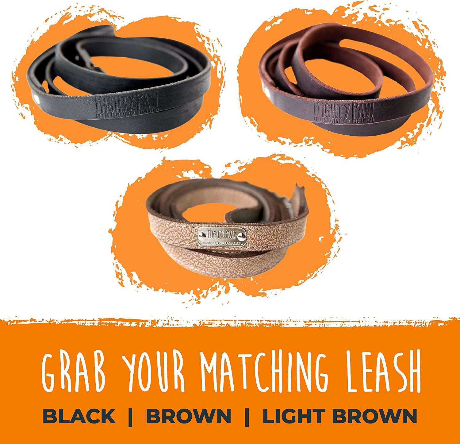 Genuine Distressed Leather Dog Collar - Stylish & Comfortable - Durable Metal Buckle - Perfect for All Breeds (Medium - Black)