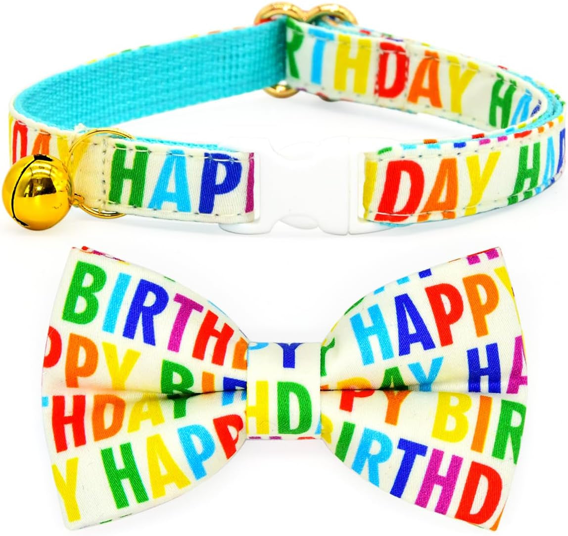 Charming Sushi Cat Collar Bow Set - Breakaway Safety Collar & Bowtie for Kittens - Perfect for Weddings & Birthdays!