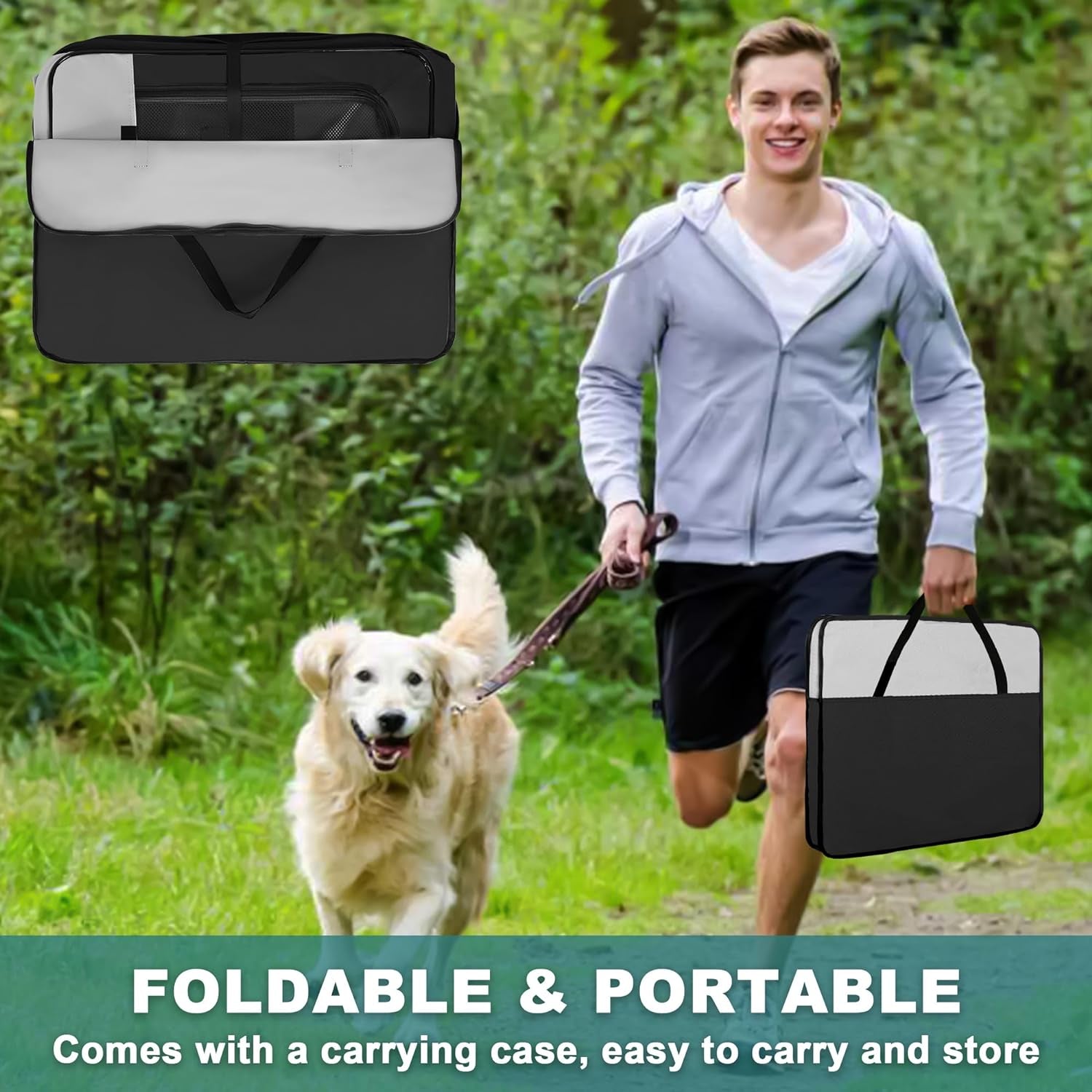 Portable Dog Playpen - Versatile Foldable Pet Tent for Cats, Puppies, Rabbits & Chickens - Ideal for Indoor/Outdoor Travel & Camping