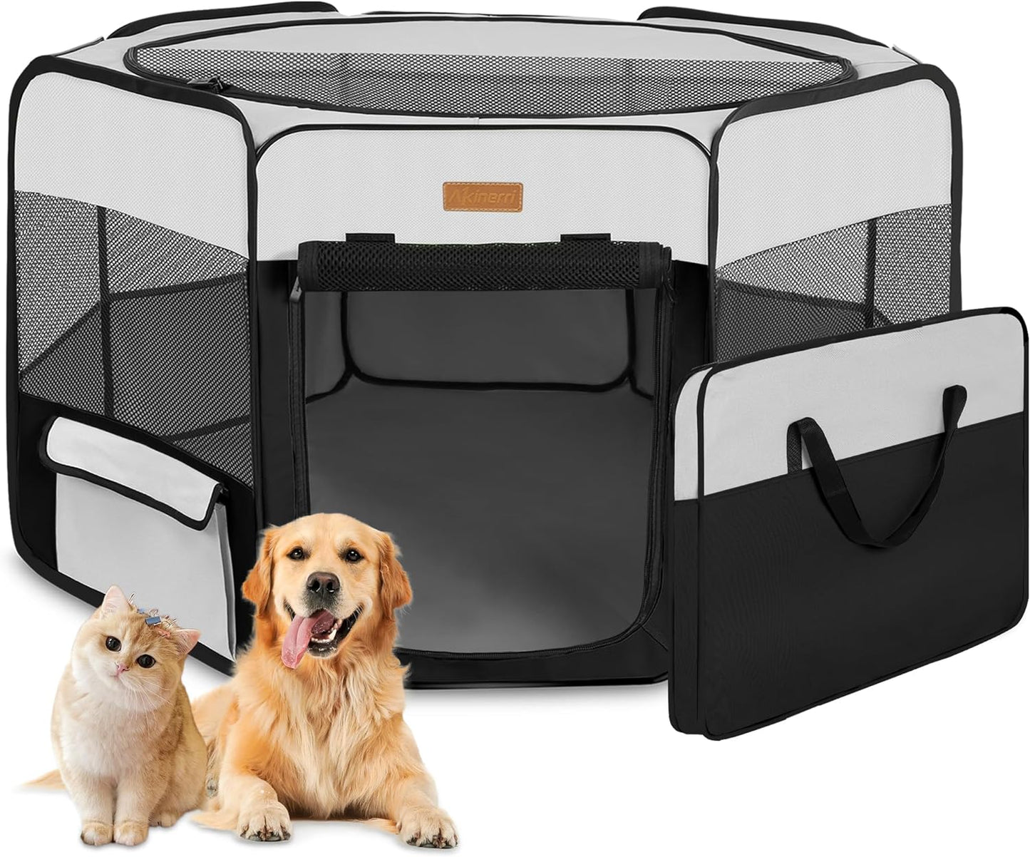 Portable Dog Playpen - Versatile Foldable Pet Tent for Cats, Puppies, Rabbits & Chickens - Ideal for Indoor/Outdoor Travel & Camping