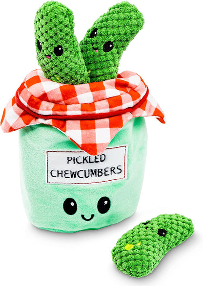 Engaging Hide and Seek Plush Dog Toy Bundle - Interactive Crinkle Squeaky Puzzle for Medium Breeds to Stimulate Your Pup's Mind and Fun!