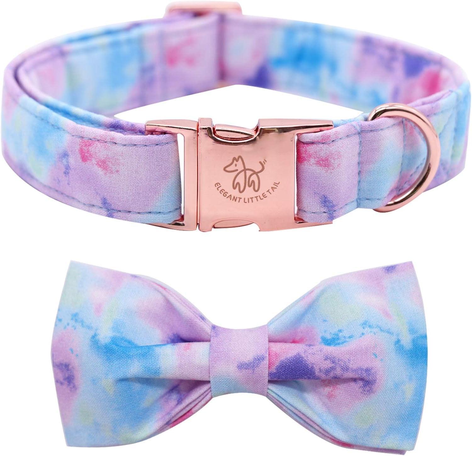 Chic Holiday Bowtie Dog Collar - Adjustable, Comfortable Pet Accessory for Small to Large Dogs