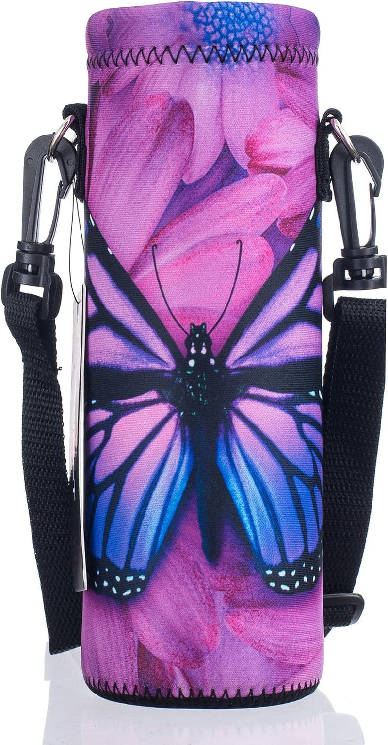 Insulated Water Bottle Sling Bag - Stylish Neoprene Crossbody Carrier for 500ml/17oz Bottles with Adjustable Shoulder Strap for Men & Women