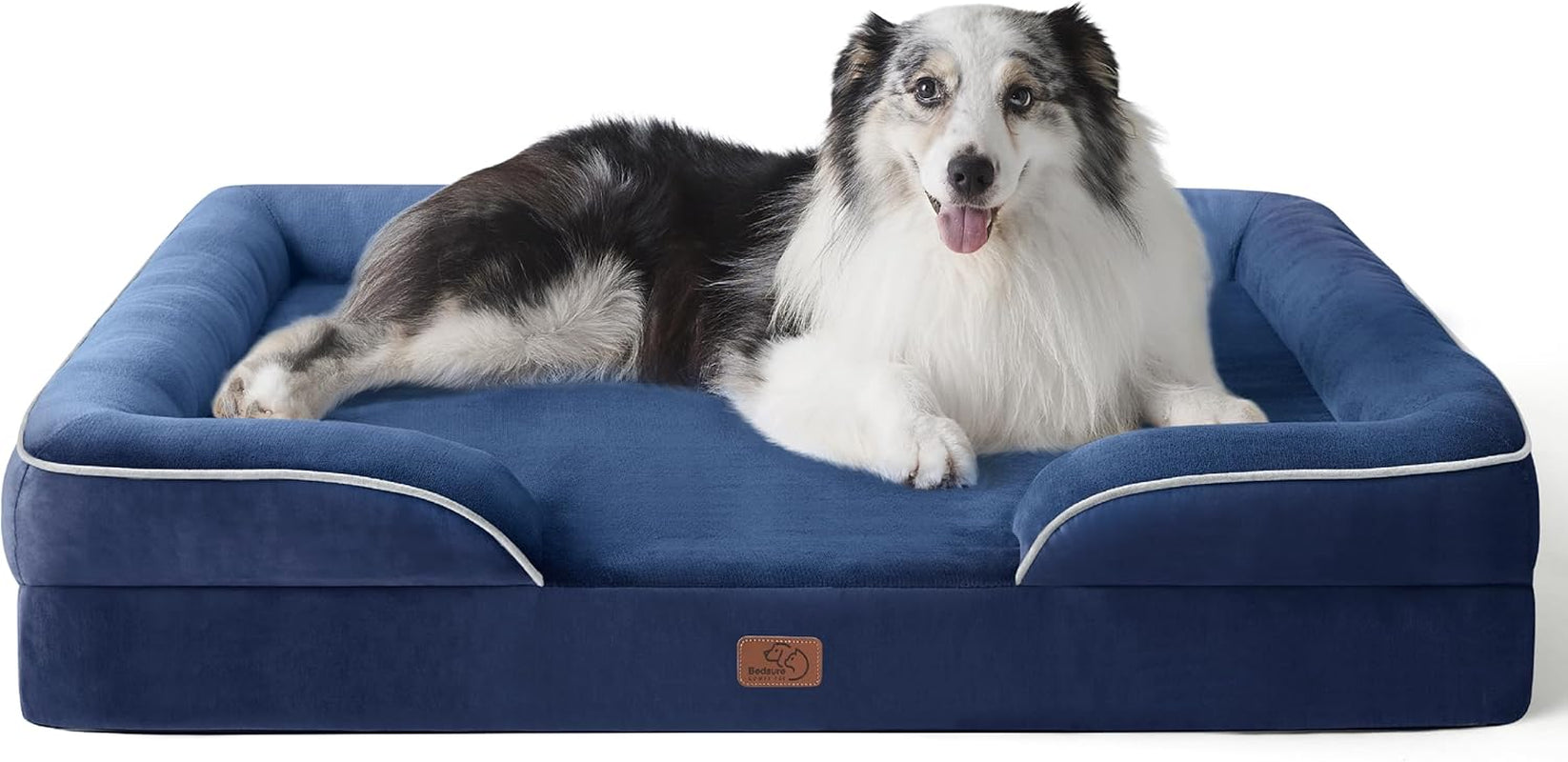 Orthopedic Dog Beds Large Sized Dog - Washable Large Dog Cat Bed Waterproof, Comfort Dogs Couch Sofa with Washable Removable Cover, Pet Bed with Nonskid Bottom, Grey, 35"