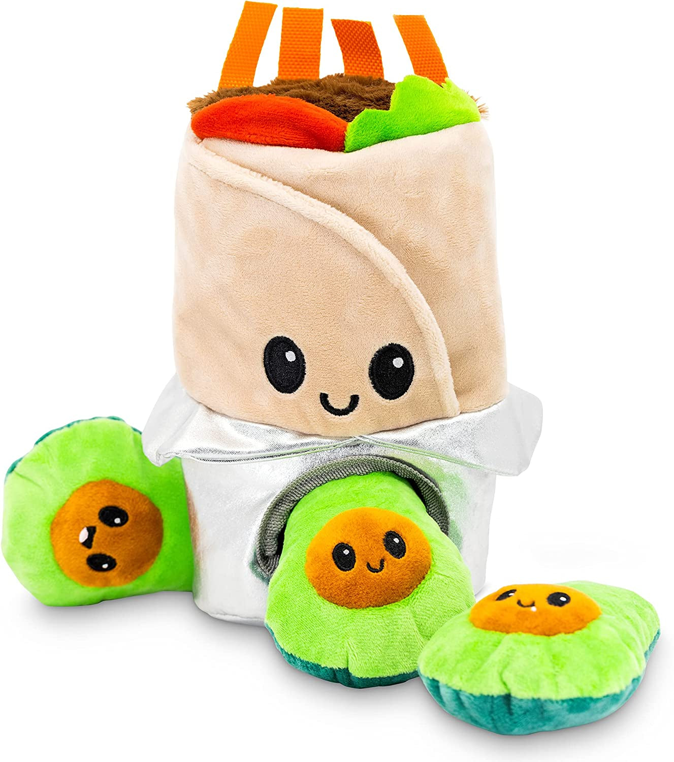 Engaging Hide and Seek Plush Dog Toy Bundle - Interactive Crinkle Squeaky Puzzle for Medium Breeds to Stimulate Your Pup's Mind and Fun!