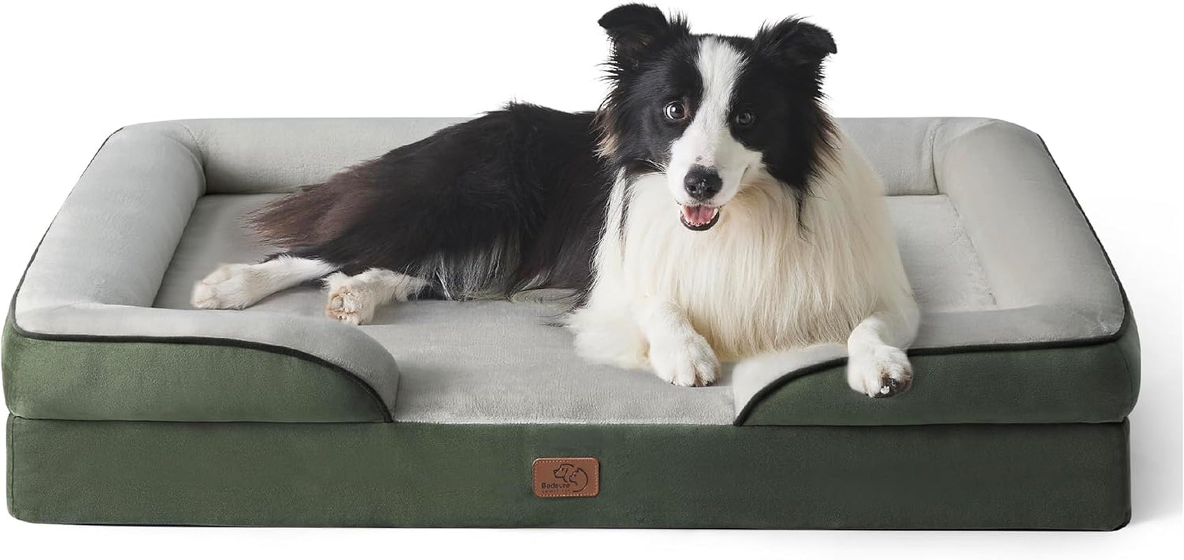 Orthopedic Dog Beds Large Sized Dog - Washable Large Dog Cat Bed Waterproof, Comfort Dogs Couch Sofa with Washable Removable Cover, Pet Bed with Nonskid Bottom, Grey, 35"