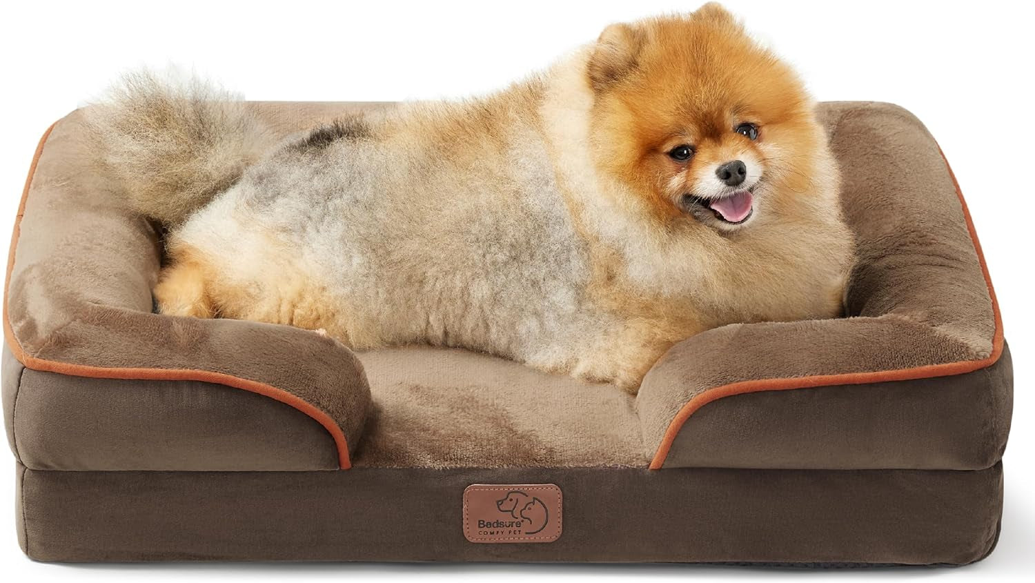 Orthopedic Dog Beds Large Sized Dog - Washable Large Dog Cat Bed Waterproof, Comfort Dogs Couch Sofa with Washable Removable Cover, Pet Bed with Nonskid Bottom, Grey, 35"